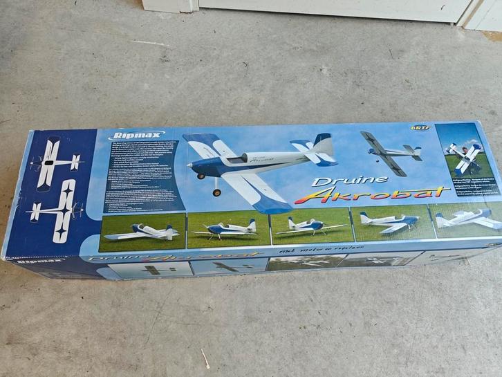 Druine Akrobat balsa rc vliegtuig Ripmax, Hobby en Vrije tijd, Modelbouw | Radiografisch | Vliegtuigen, Zo goed als nieuw, Ophalen of Verzenden