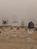 4 bierglazen (c), Ophalen of Verzenden, Zo goed als nieuw, Glas of Glazen, Overige merken