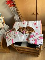 Francine Katten Keukenset: Schort, Tas, Theedoeken, Ophalen of Verzenden, Nieuw, Wit, Schort