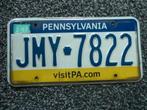Kentekenplaat licenseplate Pennsylvania 2 USA, Verzenden, Gebruikt, Auto's