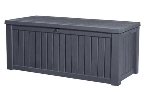 Opbergbox Rockwood 570 liter antraciet Keter, Tuin en Terras, Bergingen en Tuinkasten, Gebruikt, Overige typen, Kunststof, Ophalen