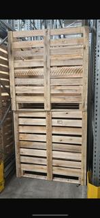 Houten palletboxen, houten bins, fruitboxen, € 12,50 p.st., Ophalen, Gebruikt, 100 cm of meer, 60 cm of meer