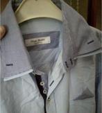 als Nieuw Italiaans DIEGA MARTIN blauw OVerhemd Blouse L, Ophalen of Verzenden, Zo goed als nieuw, Halswijdte 41/42 (L), Blauw