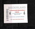 's-Gravenzands mannenkoor zelfkl.persoonlijke zegel 1 /ap1.1, Postzegels en Munten, Verzenden, Na 1940, Postfris