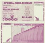 ZIMBABWE 2008 5.000.000.000 dollars Agro-cheque #61 UNC, Verzenden, Zimbabwe, Los biljet