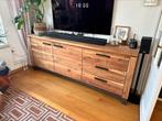 Henders & Hazel Prato dressoir 240cm – acaciahout/staal, Huis en Inrichting, Kasten | Dressoirs, Ophalen, Zo goed als nieuw, 200 cm of meer