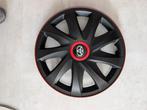 15 inch zwart wieldoppen. Met Toyota logo. Kan eraf, Ophalen of Verzenden
