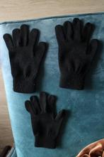 3x Meisjes Zwarte Handschoenen (1x Reserve), Kinderen en Baby's, Handschoenen, Meisje, Ophalen of Verzenden, Zo goed als nieuw