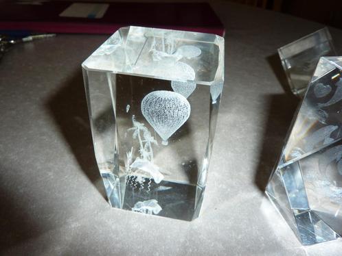 3D decoratie in dik glaswerk, Antiek en Kunst, Curiosa en Brocante, Ophalen of Verzenden