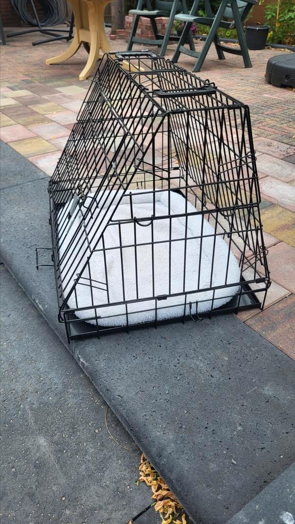 Inklapbare bench  75 x 54 x 54 cm (BxHxD), Dieren en Toebehoren, Hondenbenches, Gebruikt, Ophalen