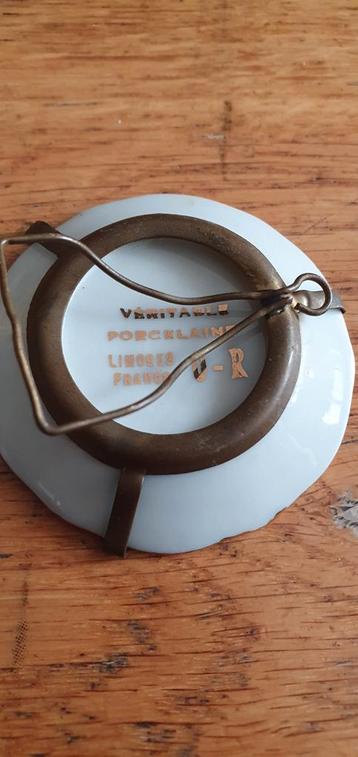 Limoges porseleinen miniatuurbordje 5 cm beschikbaar voor biedingen