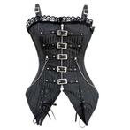 Dames zwart gestreept korset corset sexy gothic steampunk, Kleding | Dames, Body of Korset, Zwart, Verzenden