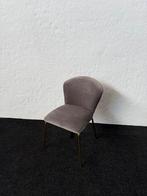 Grijze Stoel met Gouden Poten, Huis en Inrichting, Stoelen, Ophalen of Verzenden, Zo goed als nieuw, Metaal, Eén