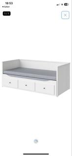 IKEA Hemnes Uitschuifbed + Tweepersoonsmatras, Verstelbaar, Wit, Tweepersoons, Ophalen of Verzenden