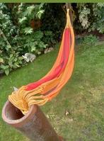 HANGMAT,RETRO,kleur,1960,HAMMOCK,Oranje,bruin,geel,rood, Tuin en Terras, Nieuw, Binnen, Opvouwbaar, Ophalen of Verzenden