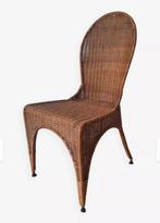 Antieke Rotan Stoel Antique Rattan Chair, Ophalen, Gebruikt, Bruin, Eén