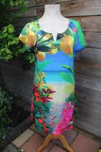 Jurk gekleurd citroen Lizzy & Coco 2 zijdig mt S/M Vaste pri, Kleding | Dames, Maat 38/40 (M), Overige kleuren, Ophalen of Verzenden