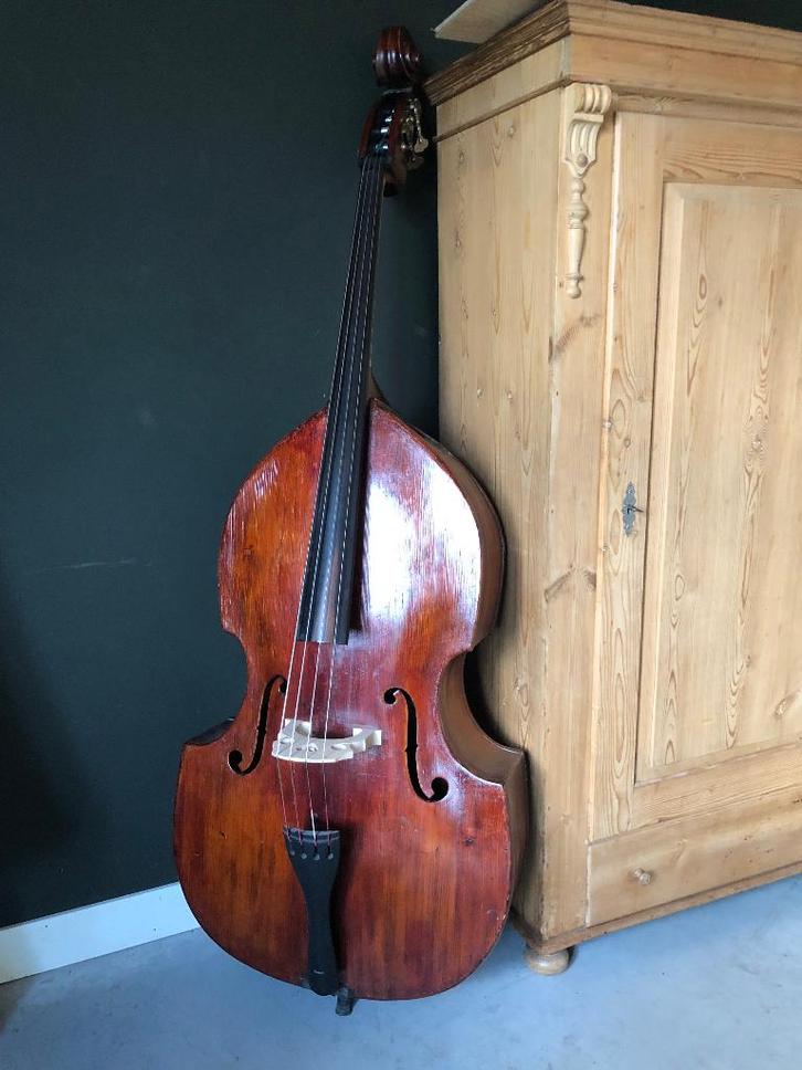 Contrabas, Muziek en Instrumenten, Strijkinstrumenten | Contrabassen, Gebruikt, 4/4-contrabas, Ophalen