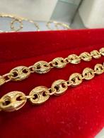 Prachtige 14 kr gouden koffie bonen ketting, Ophalen of Verzenden, Nieuw, Goud