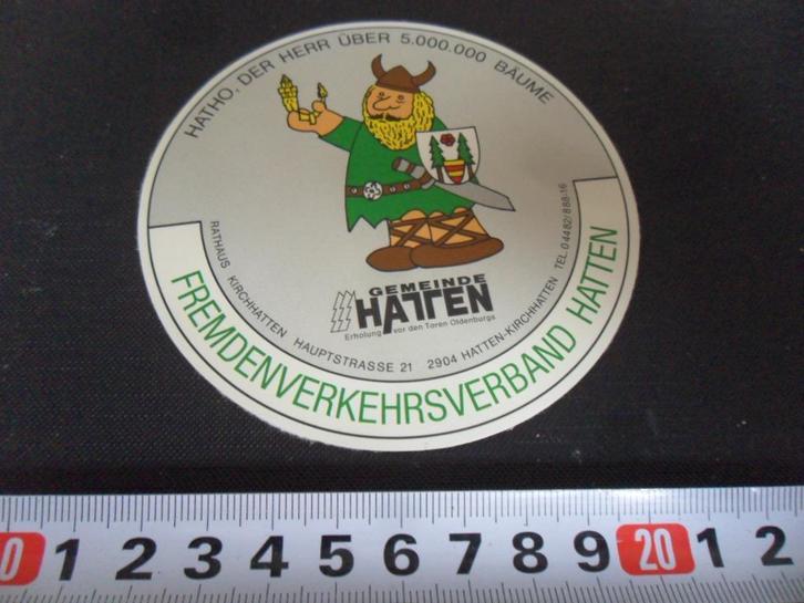 sticker viking gemeinde hatten duitsland hatho herr bäume, Verzamelen, Stickers, Zo goed als nieuw, Ophalen