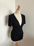 King Louie maat L Retro zwart wikkel vest top 2773, Kleding | Dames, Zwart, Maat 42/44 (L), Ophalen of Verzenden, Zo goed als nieuw