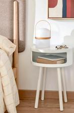 Kave Home Kurb Bijzettafel, 45 tot 60 cm, Overige materialen, Minder dan 55 cm, Rond