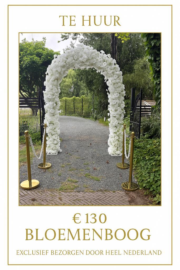 Bloemenboog, ghorzja setting, backdrop, Hobby en Vrije tijd, Feestartikelen | Verhuur, Zo goed als nieuw, Geboorte of Huwelijk