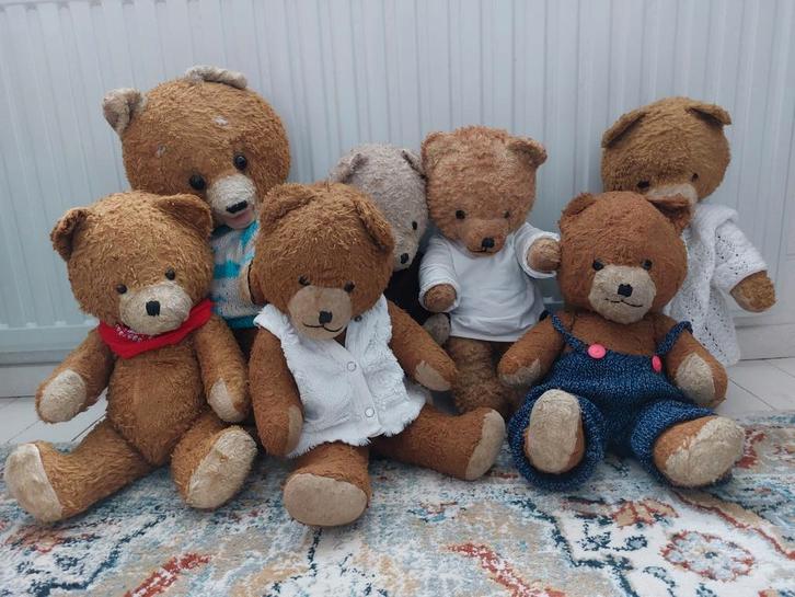 Oude beren, Verzamelen, Beren en Cherished Teddies, Gebruikt, Stoffen beer, Overige merken, Ophalen of Verzenden