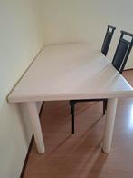 Eettafel + 2 stoelen, Ophalen, 50 tot 100 cm, Zo goed als nieuw, Vijf personen of meer