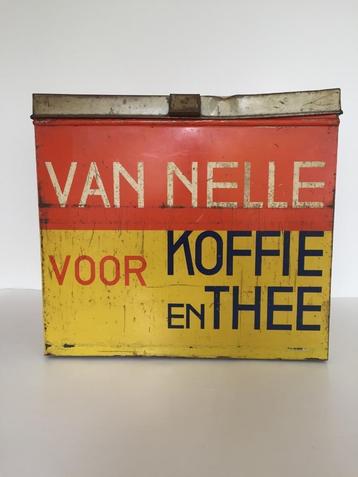 Van Nelle koffie/thee- winkelblik vintage jaren ‘50