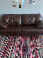 Brown leather couch, Huis en Inrichting, Banken | Bankstellen, Ophalen, Gebruikt, 150 tot 200 cm, Driepersoons