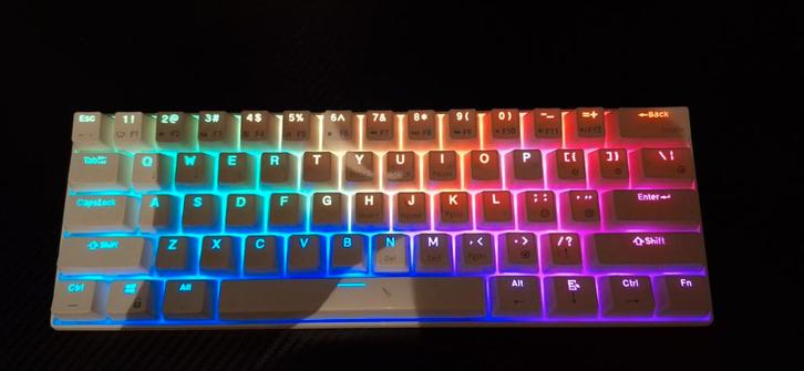 RK Royal Kludge RK61 Gaming Toetsenbord, Computers en Software, Toetsenborden, Zo goed als nieuw, Qwerty, Draadloos, Gaming toetsenbord