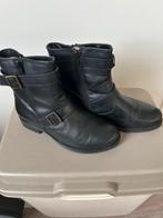 Leren laarsjes, Zwart, Lage of Enkellaarzen, Ophalen of Verzenden, Zo goed als nieuw