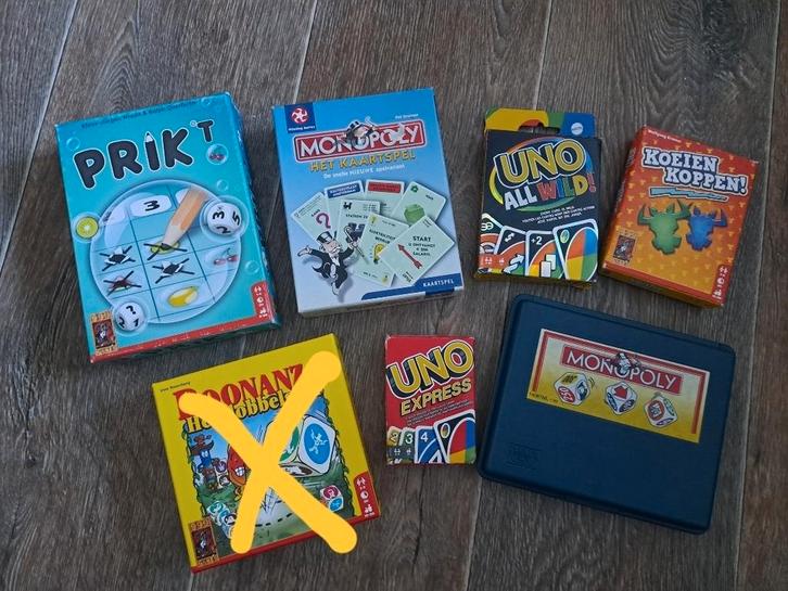 Verschillende spelletjes, Hobby en Vrije tijd, Gezelschapsspellen | Bordspellen, Zo goed als nieuw, Een of twee spelers, Drie of vier spelers