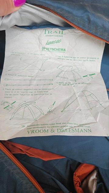2/3 persoons tent  beschikbaar voor biedingen