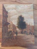 Schilderij 'naar Springer' - Leeuw (1871-1891), Antiek en Kunst, Kunst | Schilderijen | Klassiek, Ophalen of Verzenden