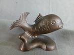 Zwaar bronzen beeld "vis", walvis, Antiek en Kunst, Ophalen of Verzenden