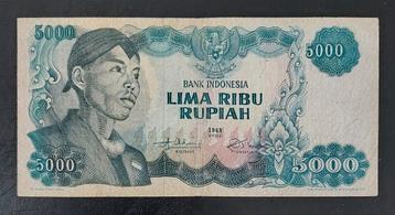 5000 Rupia, Generaal Sudirman 1968 beschikbaar voor biedingen