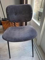 4 x Antraciet Eettafelstoelen - Brede Zit, Huis en Inrichting, Stoelen, Ophalen, Zo goed als nieuw, Metaal, Vier