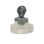 Bodemvondst Romeinse bronzen buste beslag, Antiek en Kunst, Antiek | Koper en Brons, Verzenden