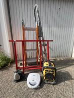 Vouwladder 4x4 trap 4-treeds 2x schaag bouwradio waterkoker, Doe-het-zelf en Verbouw, Ladders en Trappen, Ophalen, Gebruikt, Ladder