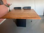 Vierkante Eettafel, Huis en Inrichting, Tafels | Eettafels, Stoer, Ophalen of Verzenden, Zo goed als nieuw, Vijf personen of meer