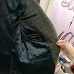 McGregor colbert bruin /blauw geruit wollig mt F98 M-L 37278, Bruin, ., Ophalen of Verzenden, Zo goed als nieuw