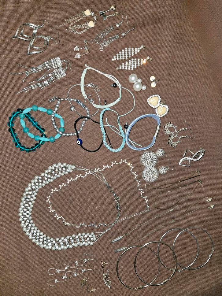 Diverse Sieraden Collectie, Sieraden, Tassen en Uiterlijk, Armbanden, Gebruikt, Met bedels of kralen, Ophalen of Verzenden