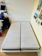 Ikea Herdla bed 160x200 wit hout met opbergruimte, Ophalen, Wit, Tweepersoons, Zo goed als nieuw