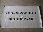 Spandoek hulde aan het bruidspaar, Ophalen, Zo goed als nieuw, Geboorte of Huwelijk