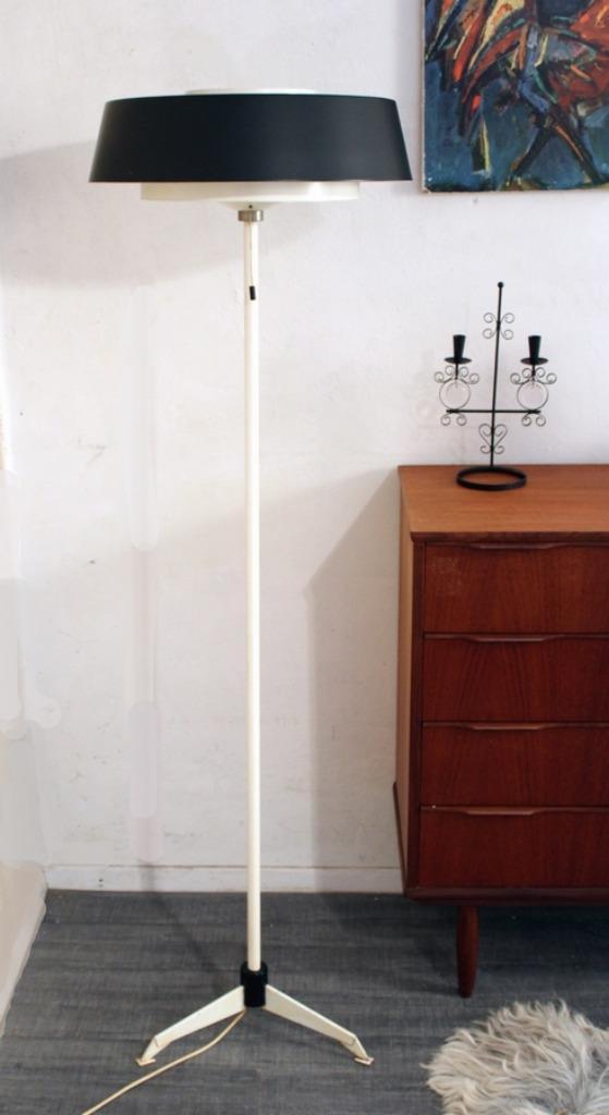 Hiemstra vloerlamp voor Evolux Jaren 60 mid century design, Huis en Inrichting, Lampen | Vloerlampen, Gebruikt, Metaal, Ophalen of Verzenden
