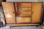 Vintage jaren 50, 60 wandkast dressoir lowboard, Ophalen, Zo goed als nieuw, 25 tot 50 cm