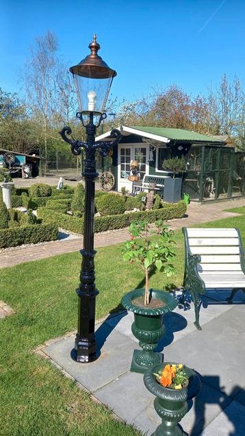 3x mooie chique zwart aluminium Lantaarnpalen.. beschikbaar voor biedingen
