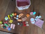 Houten picknick mand compleet, Ophalen of Verzenden, Zo goed als nieuw, Hout, Speelkeuken-accessoire